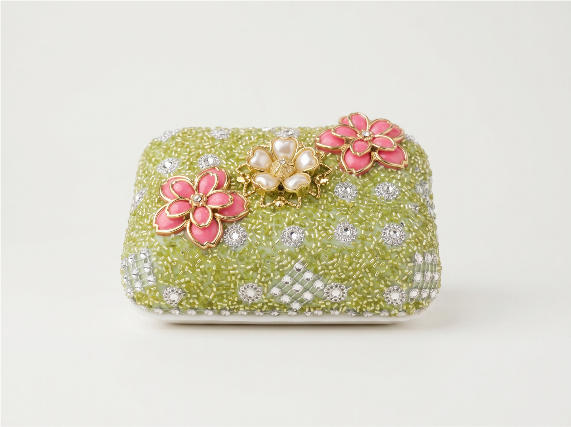 Customized Kashmiri traditional Soap Case Green