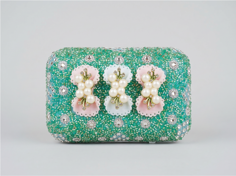 Customized Kashmiri traditional Soap Case Soft Green