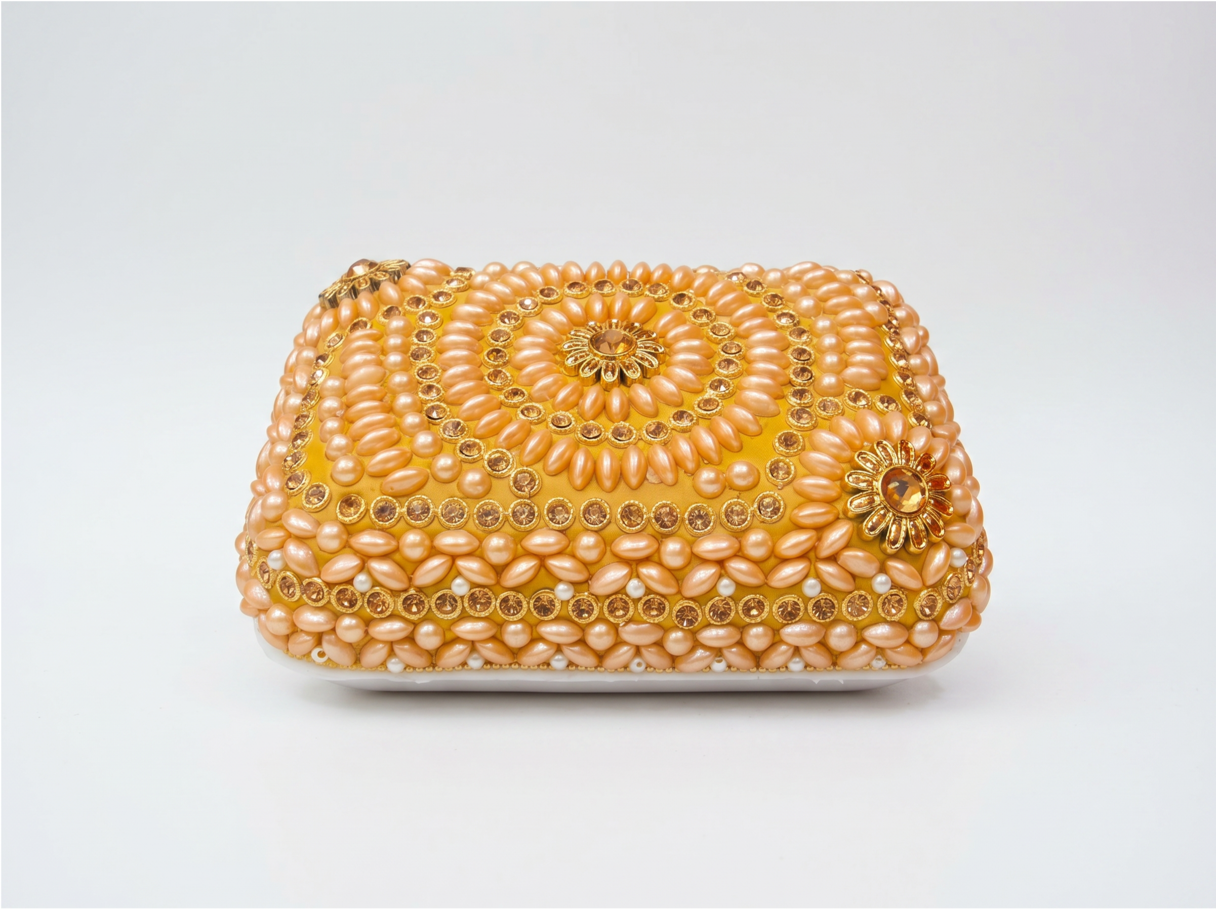Customized Kashmiri Traditional Soap Case Golden