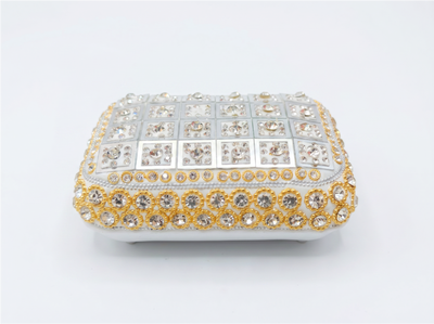 Customized Kashmiri traditional Soap Case Silver