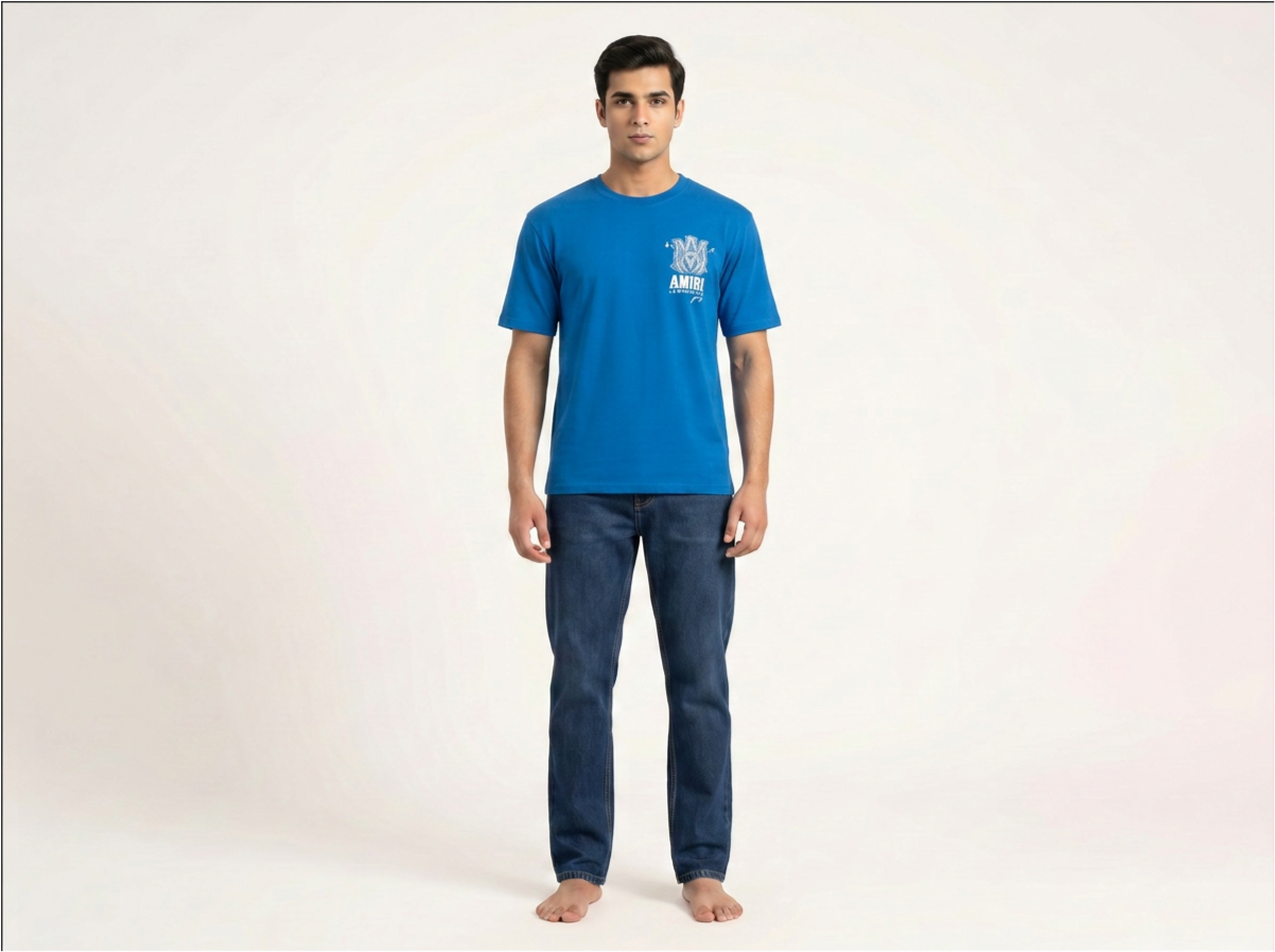 Amiri Blue T-shirt for Men