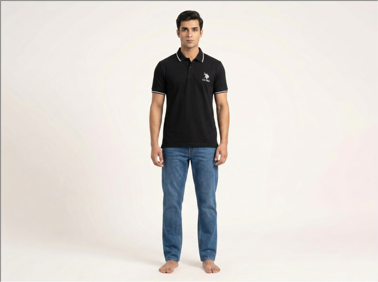 U.S Polo Black Shirt for Men