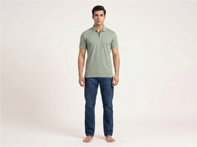 Olive Polo Shirt for Men