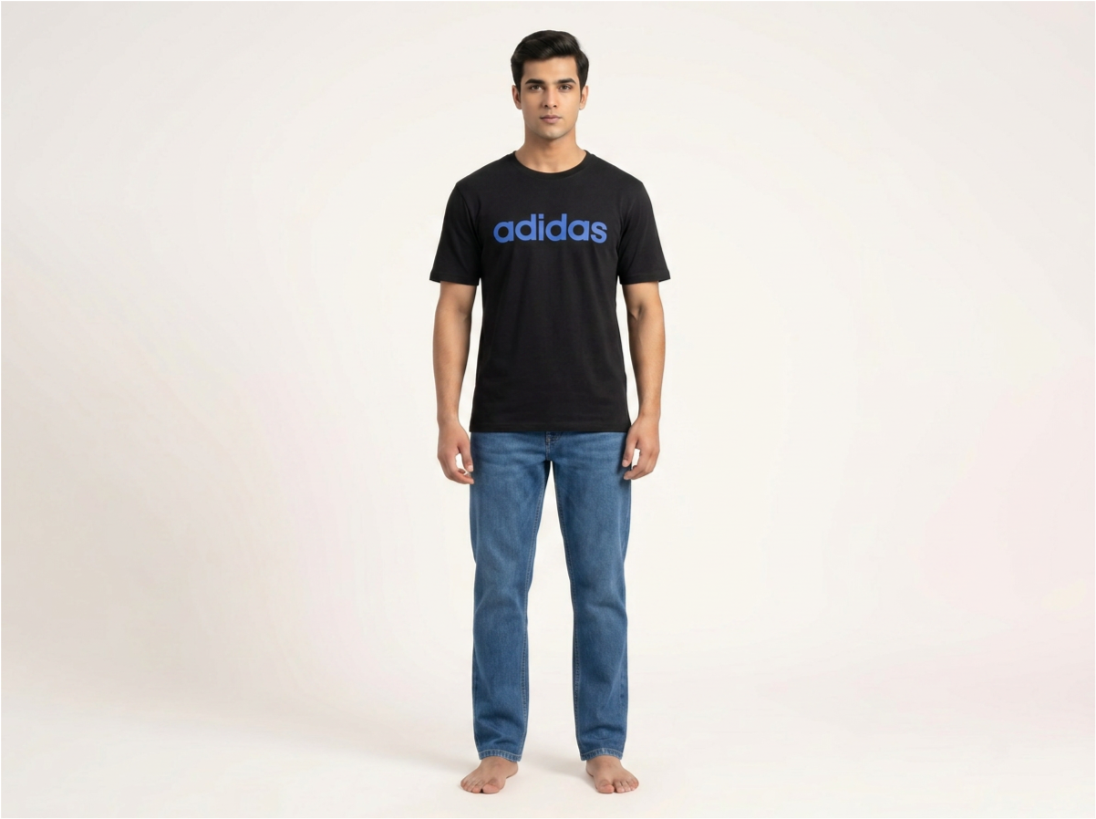 Adidas Black T-shirt for Men