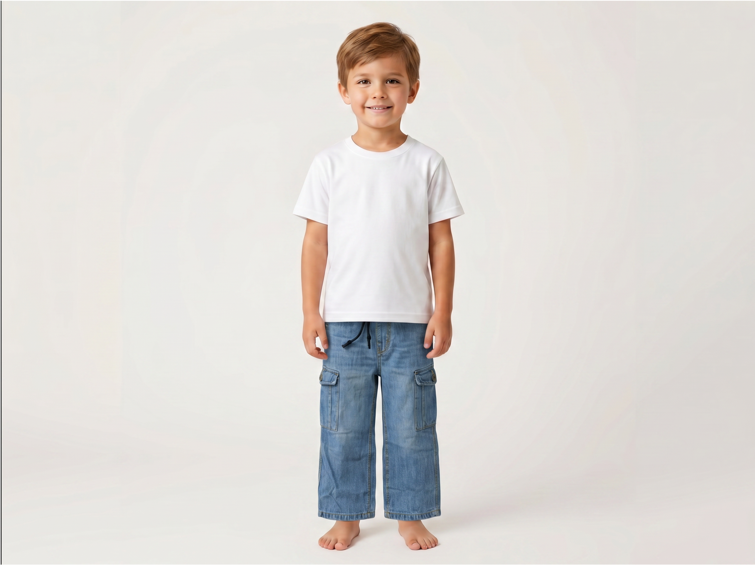 Slim Fit Blue Cargo for Kids
