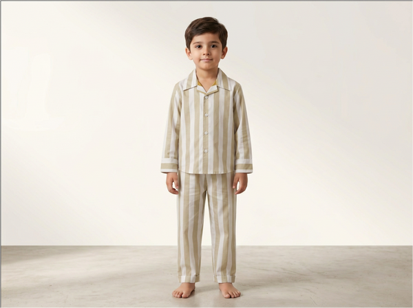 Beige Nightsuit for kids