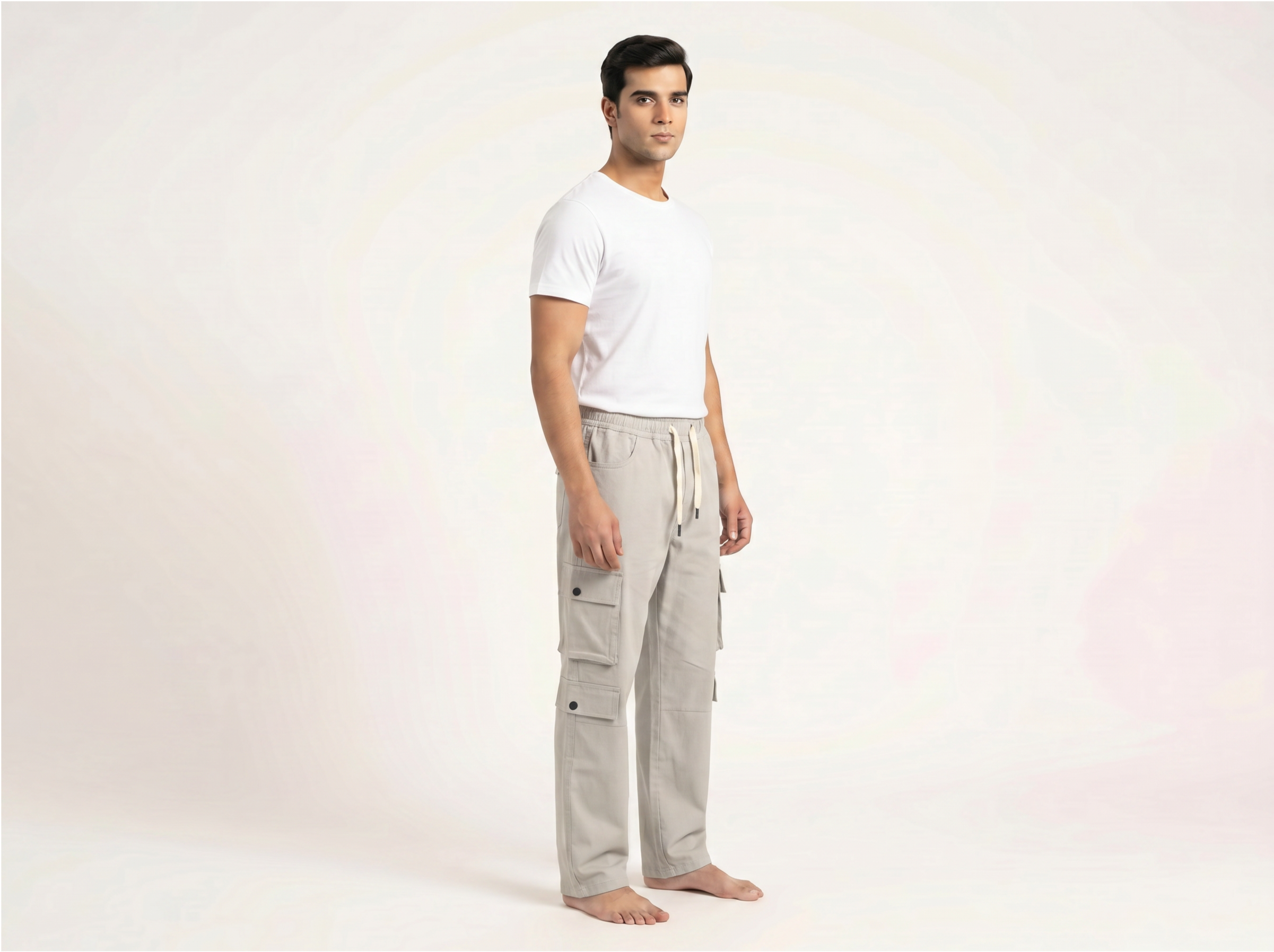 Grey Cargo Pants for Men