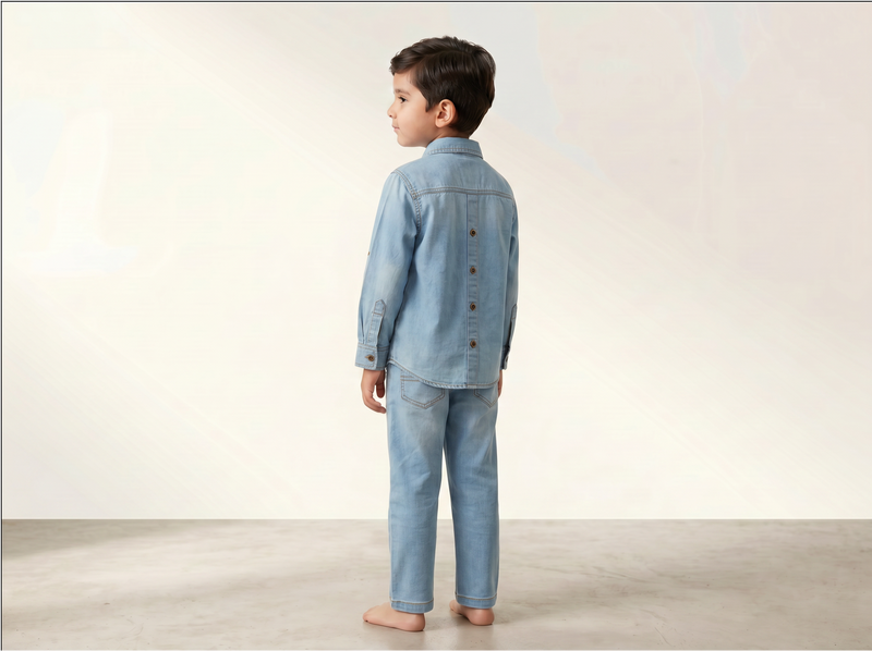 Denim Button shirt for Kids