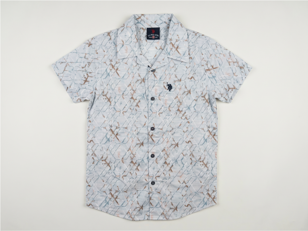 Button T-shirt with Shorts for Kids