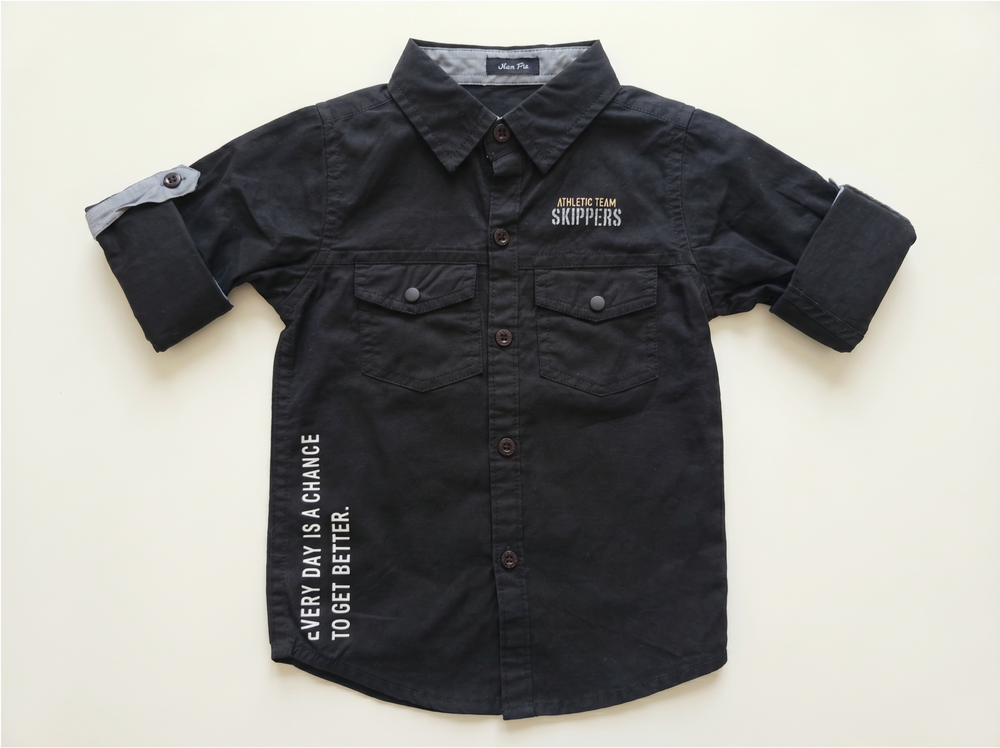 Black Button Shirt for kids