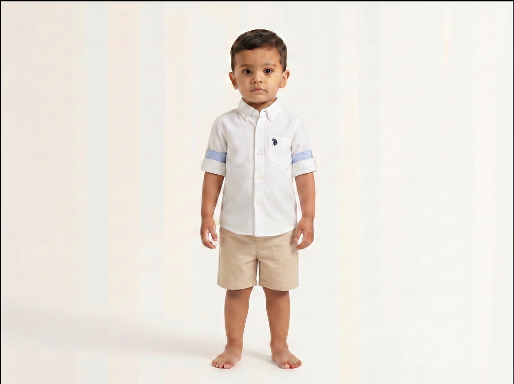 U.S Polo Button T-shirt for Kids